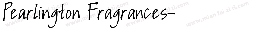 Pearlington Fragrances字体转换